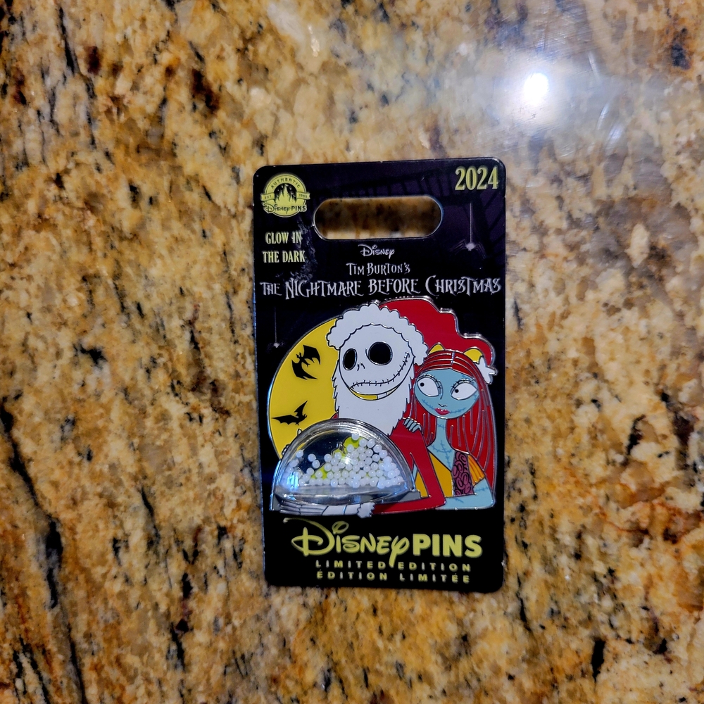 Disney Nightmare Before Christmas 2024 Glow In The Dark Collectible Pins